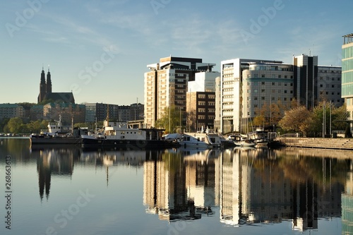 Modern apartment buildings in Stockholm - Sweden