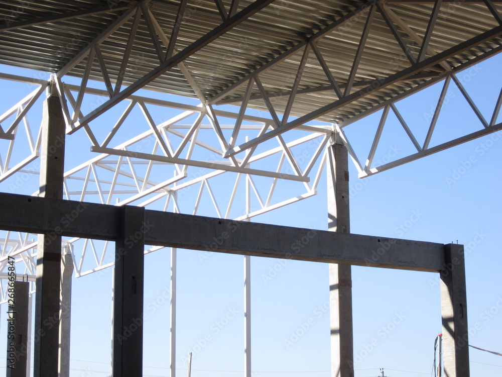 installation of the building body of their panels and metal trusses installation of the building body of their panels and metal trusses