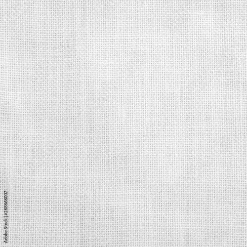 Hessian sackcloth woven fabric texture background light white grey color