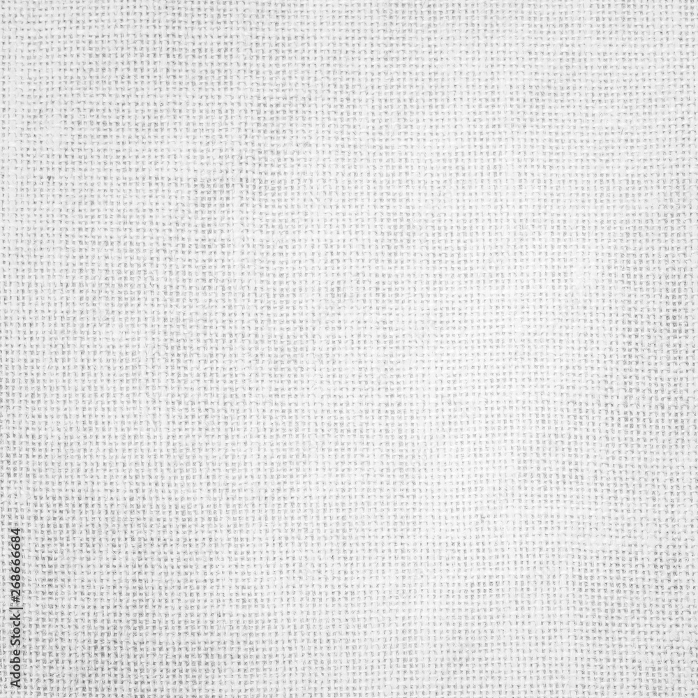 Hessian sackcloth woven texture pattern background in white grey color Hessian sackcloth woven texture pattern background in white grey color