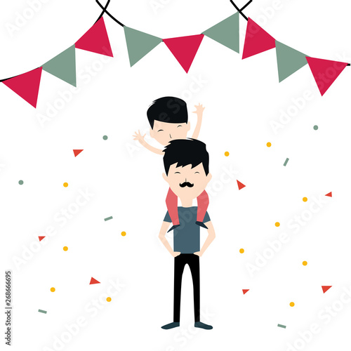 Happy Father's Day Celebration Vector Template Design Illustration