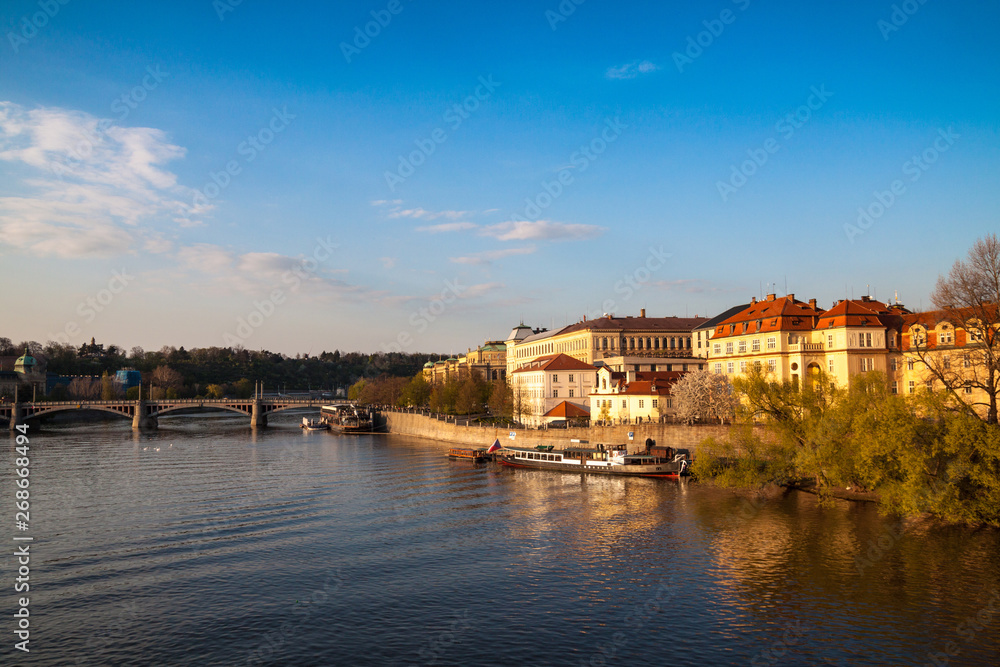 Panoramic view on old Prague