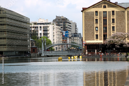 Εκτύπωση καμβά Paris - Bassin de la Villette