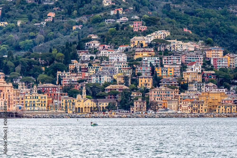 the village of Santa Margherita Ligure on the Ligurian coast in Italy