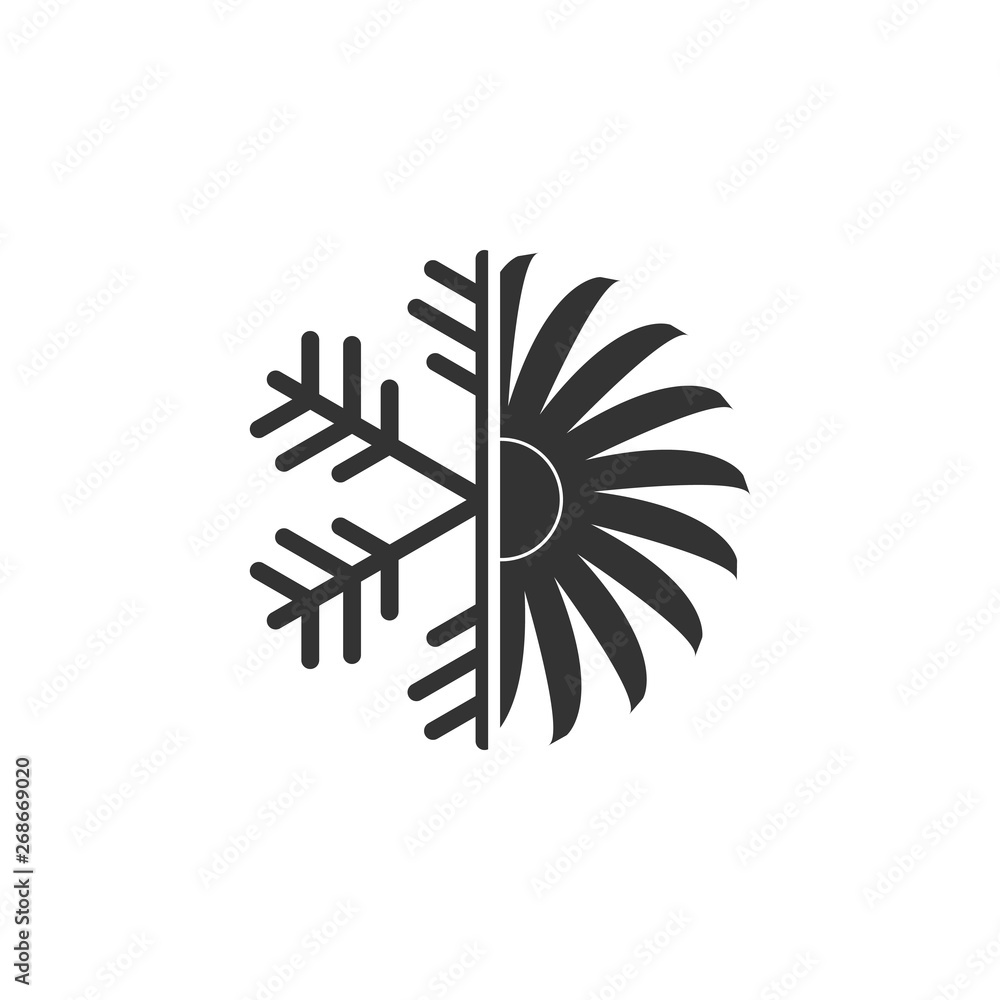 Air conditioner icon isolated. Flat design. Vector Illustration Air conditioner icon isolated. Flat design. Vector Illustration