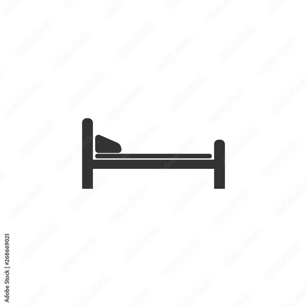 Hospital Bed icon isolated. Flat design. Vector Illustration Hospital Bed icon isolated. Flat design. Vector Illustration