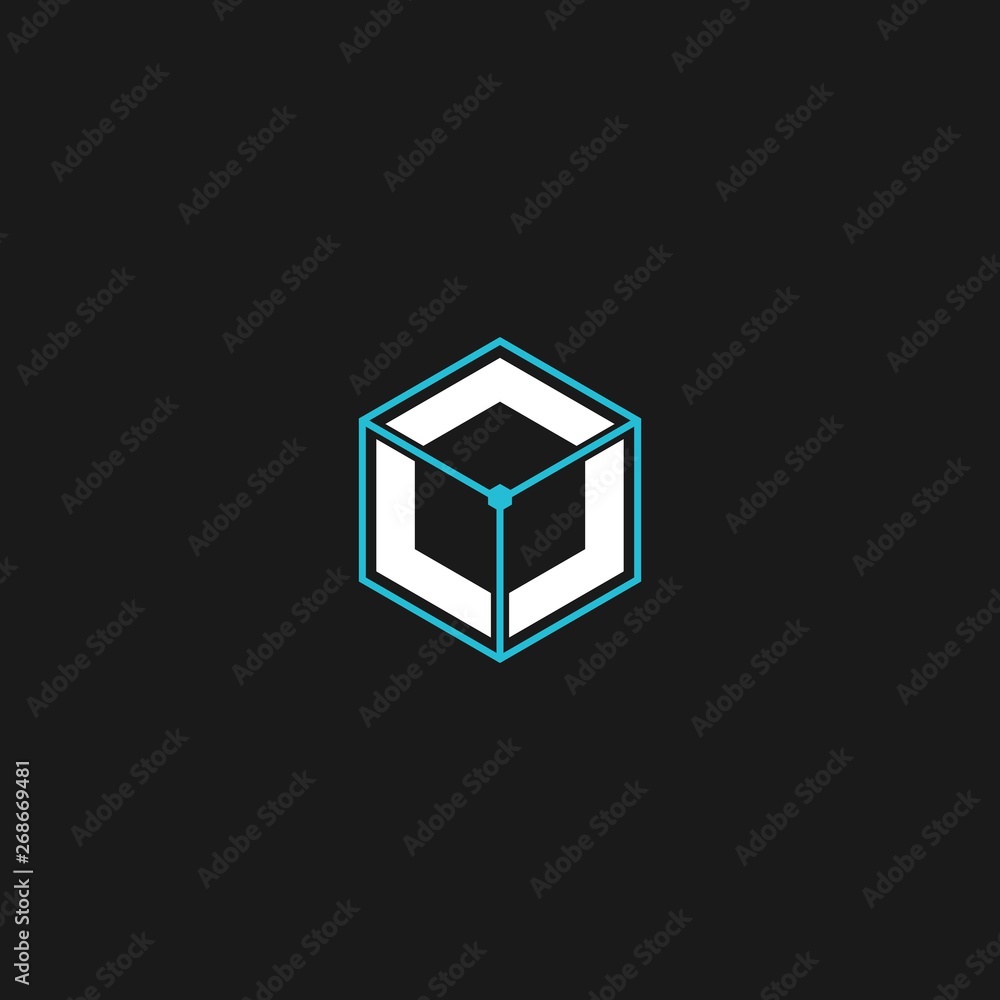 modern elegant hexagon vector logo design modern elegant hexagon vector logo design