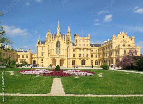 Lednice castle. Lednice–Valtice Cultural Landscape. South Moravia (Czech Republic)