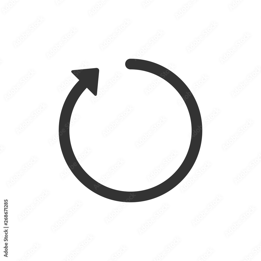 Refresh icon isolated. Flat design. Vector Illustration Refresh icon isolated. Flat design. Vector Illustration
