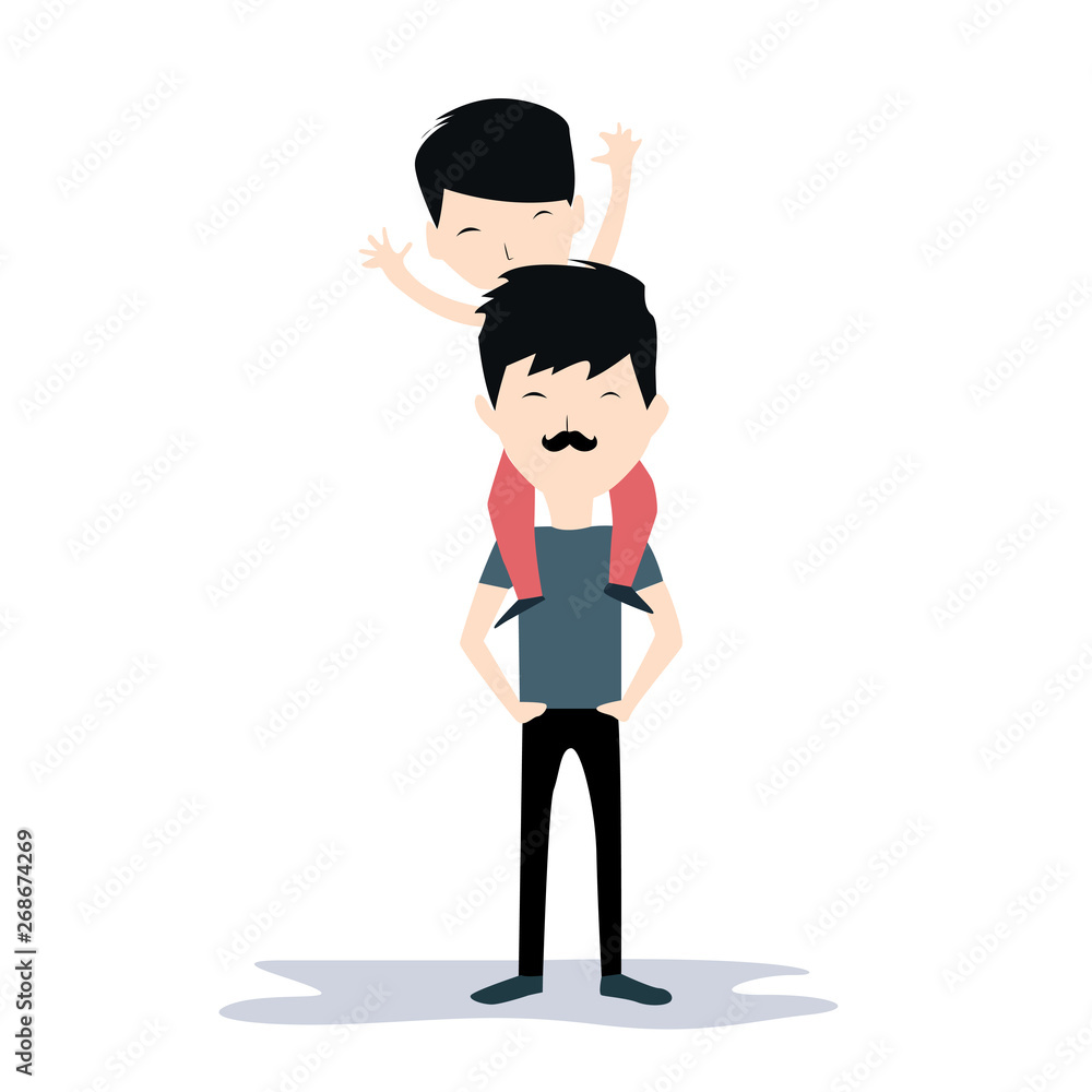 Happy Father's Day Celebration Vector Template Design Illustration Happy Father's Day Celebration Vector Template Design Illustration