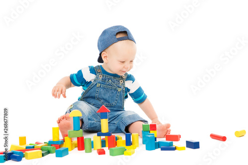 Baby Playing Toys Blocks, K...