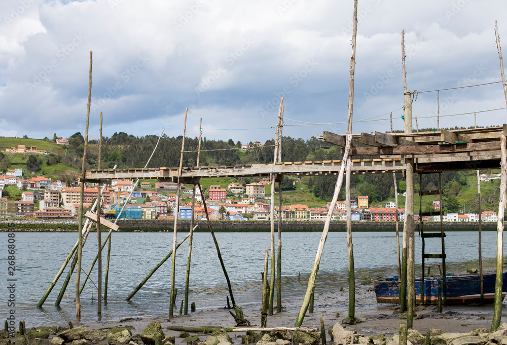 Fototapeta premium An old pier on the river