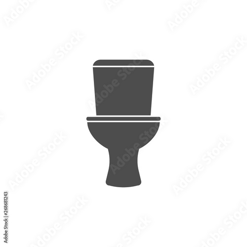 Restroom, Wc, toilet icon. Vector illustration, flat design. © GlopHetr
