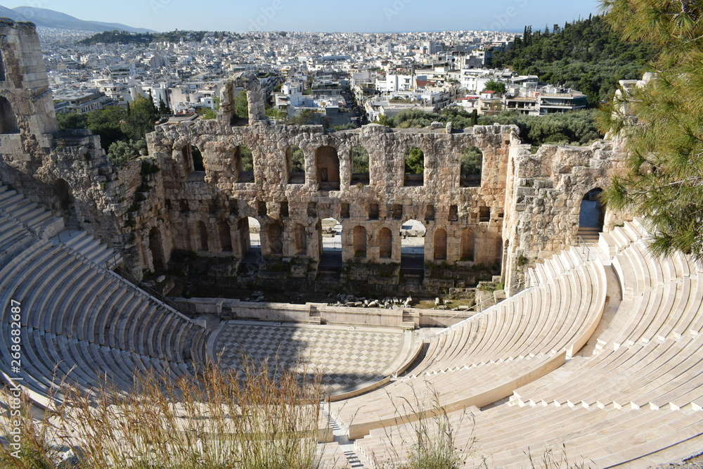 Amfiteatr, Akropol, Ateny, Grecja