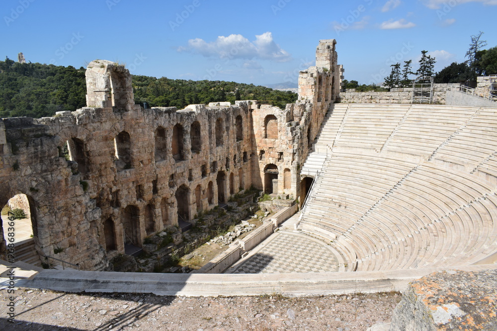Amfiteatr, Akropol, Pantenon, Ateny , Grecja