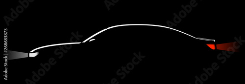 Car Logo Abstract Lines Vector. Vector illustration