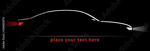 Car Logo Abstract Lines Vector. Vector illustration