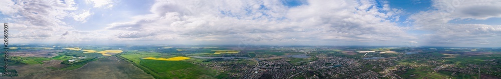 The city of Zdolbuniv Ukraine from the height, panorama The city of Zdolbuniv Ukraine from the height, panorama