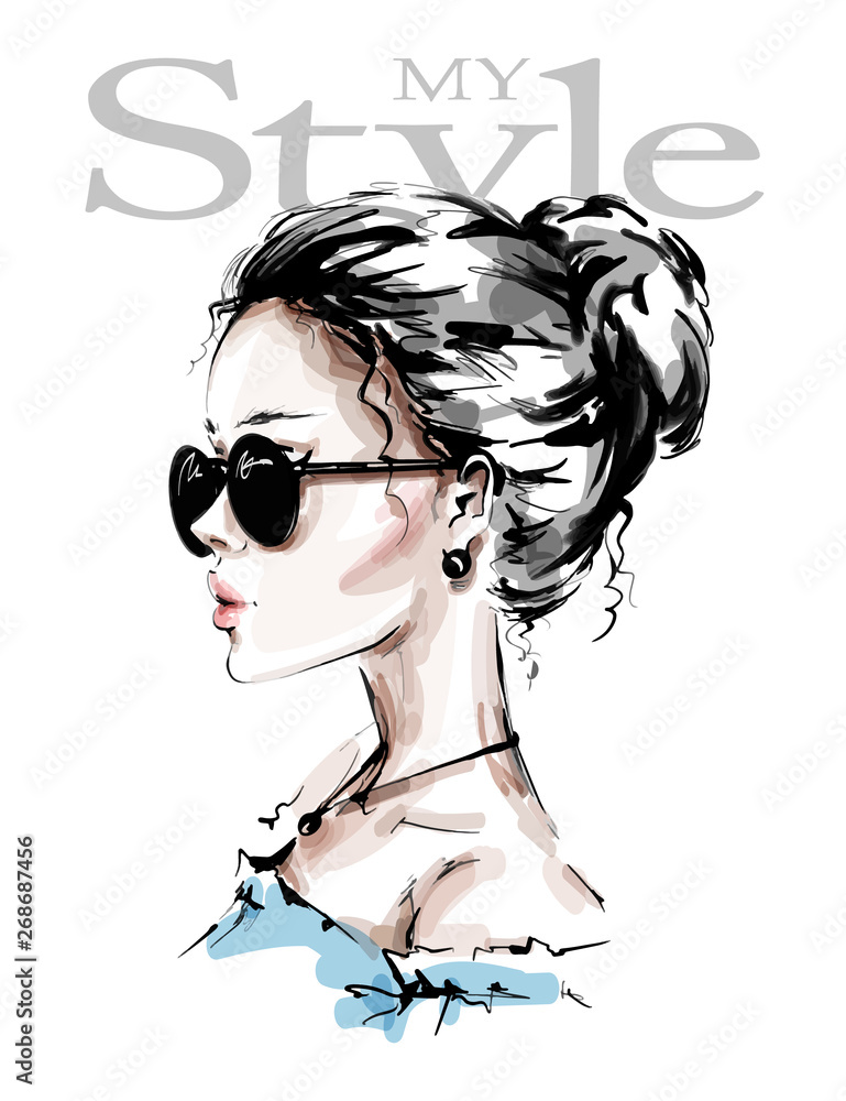 Fashion clearance illustration sunglasses