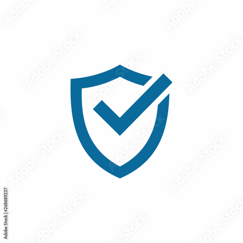Free Download Shield and Check Mark Icon Vector Logo Template - GFXLoad