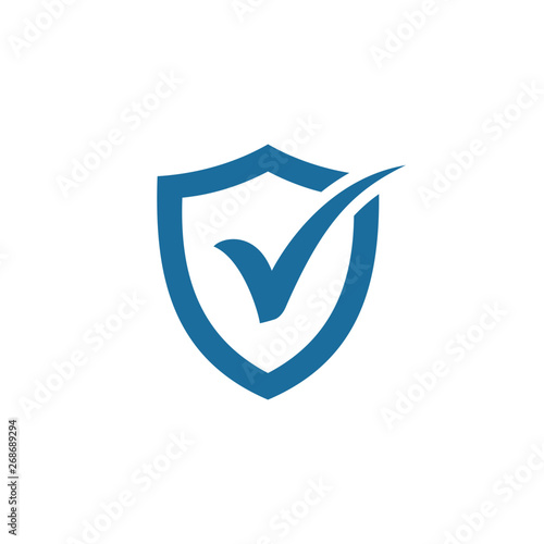Free Download Shield and Check Mark Icon Vector Logo Template - GFXLoad