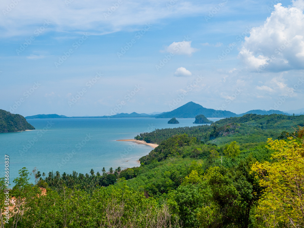 sea view and bluesky view from top view sea view and bluesky view from top view
