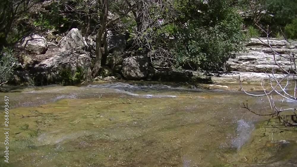 Panorama of the waterfalls of the Cassibile river in the territory of the Cava Grande del Cassibile reserve in the beautiful Sicilian province of Syracuse. Panorama of the waterfalls of the Cassibile river in the territory of the Cava Grande del Cassibile reserve in the beautiful Sicilian province of Syracuse.