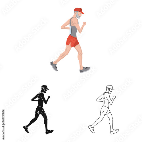 Vector illustration of sport  and winner symbol. Set of sport  and fitness  vector icon for stock. © Svitlana