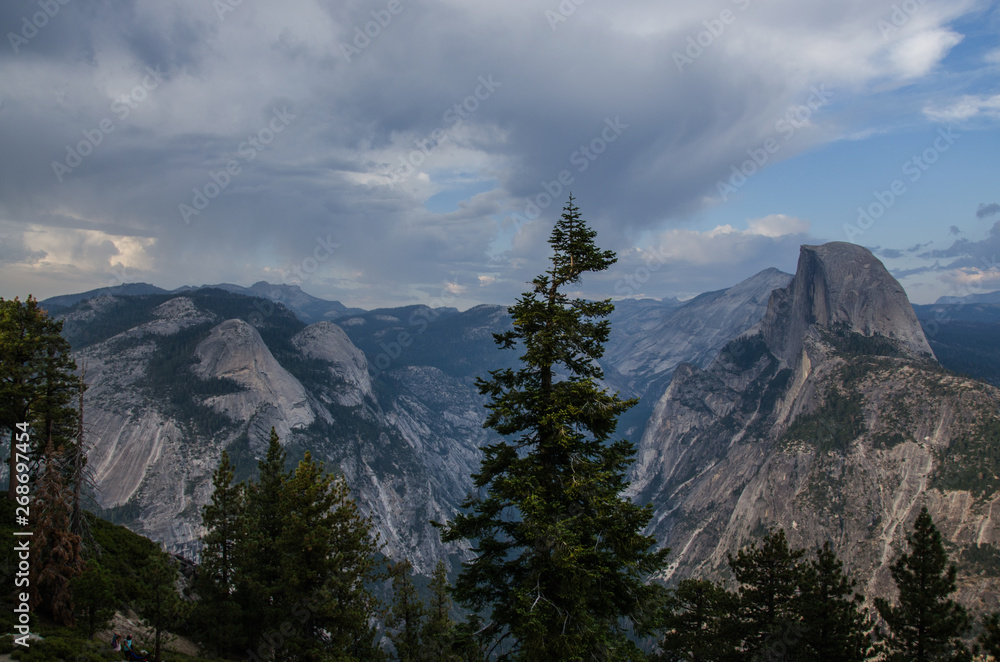 Yosemite Valley Half Dome Panoramic View