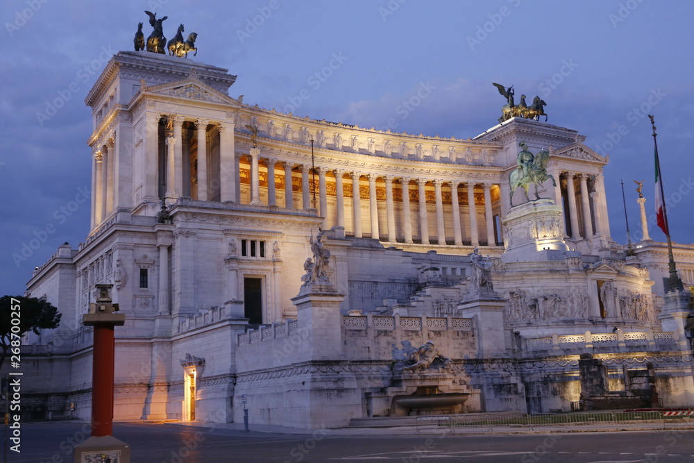 landscape of the typical italian city rome italy  