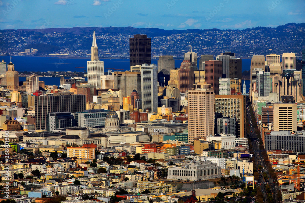 Fototapeta San Francisco cityscape at day
