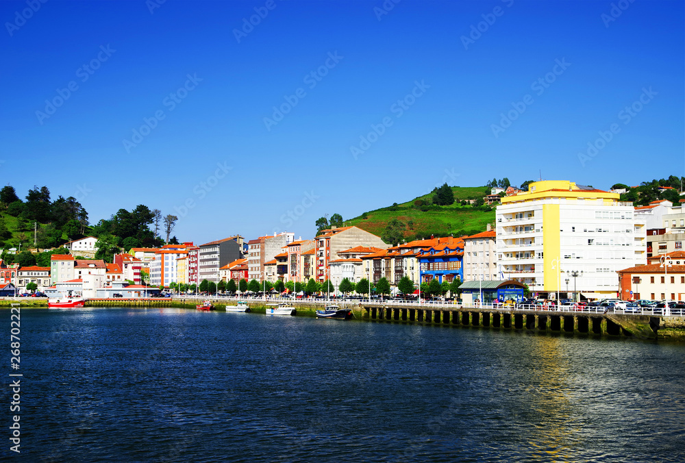 Harbour and resort of Ribadesella, Spain, Europe