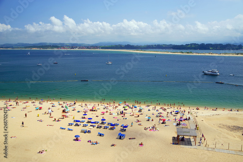 View of the famous Santander resort, Cantabria, Spain, Europe