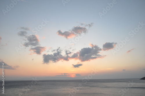 The beautiful sunset natural sea landscape © Maristos