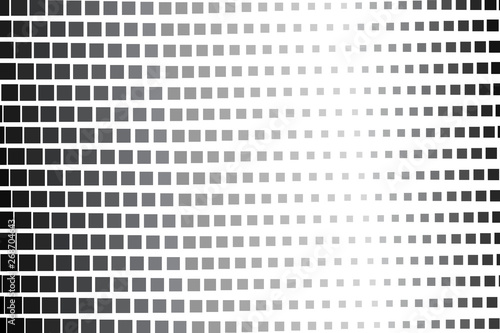 Abstract halftone pattern. Vector halftone background of squares for design banners, posters, business projects, pop art texture, covers. Geometric black and white texture.