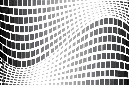 Abstract halftone pattern. Vector halftone background of squares for design banners, posters, business projects, pop art texture, covers. Geometric black and white texture.