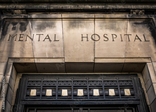 Old Mental Hospital Sign