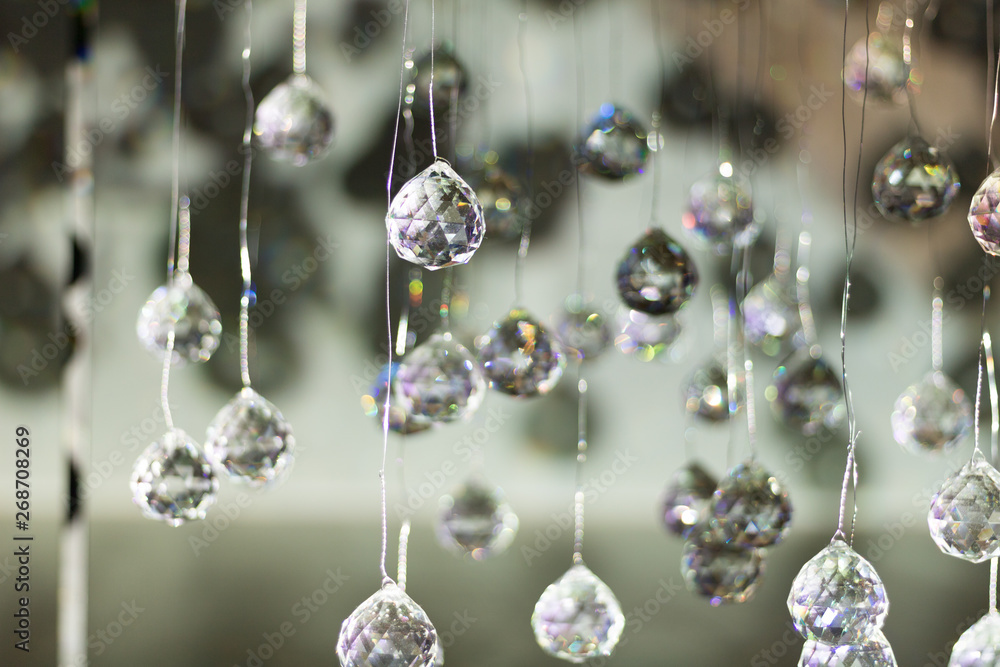 Sculpture of pendulums made of crystals. Sculpture of pendulums made of crystals.