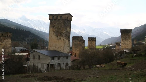 in georgia mestia the old village photo