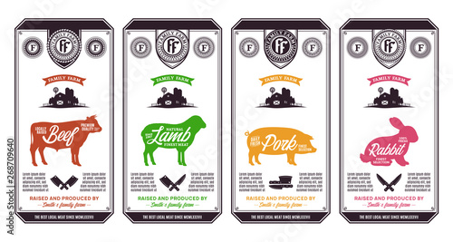 Vector meat label