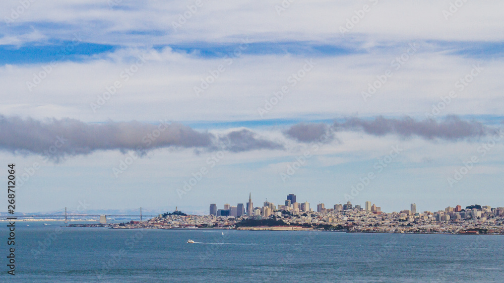 San Francisco Bay with skyline of city