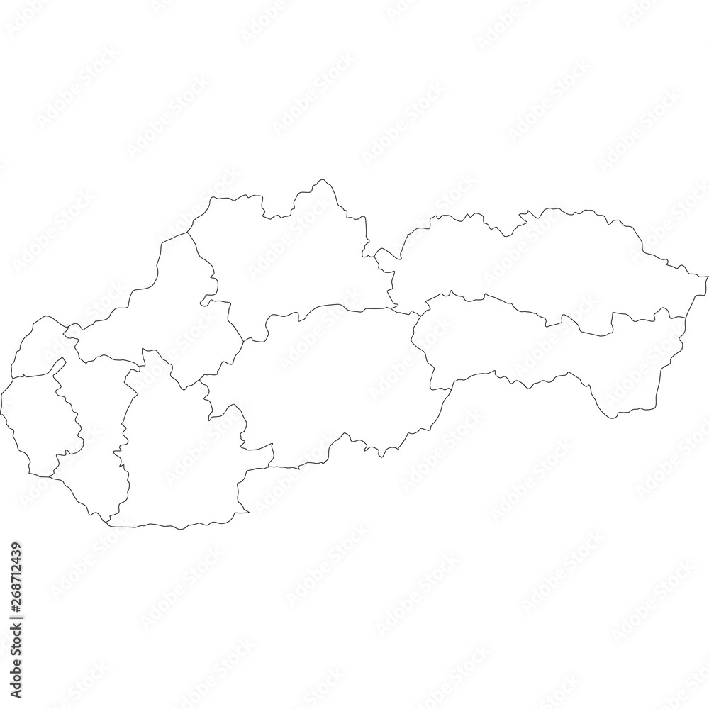 mappa della slovakia
