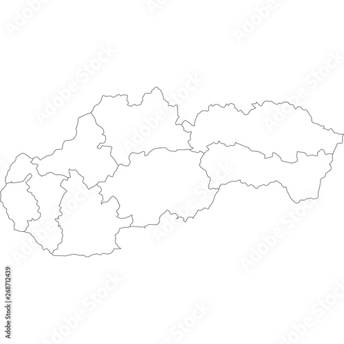 mappa della slovakia