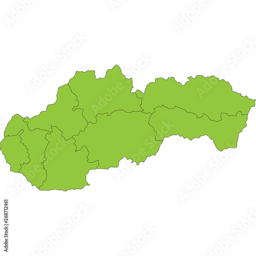 mappa della slovakia