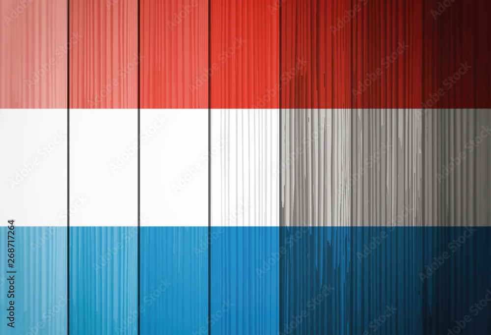 Flag of Luxembourg, background wood. Flag of Luxembourg, background wood.