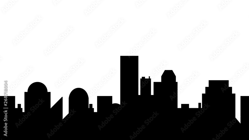 City vector. City landscape illustration