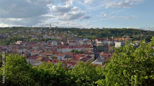 Prag Panorama Schwenk von Oben photo