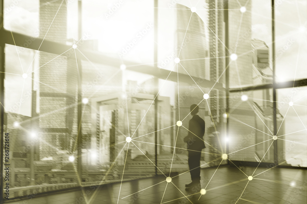 Silhouettes of Business People Over Cityscape Background. Corporate Lifestyle. Universal Wallpaper Concept. Silhouettes of Business People Over Cityscape Background. Corporate Lifestyle. Universal Wallpaper Concept.