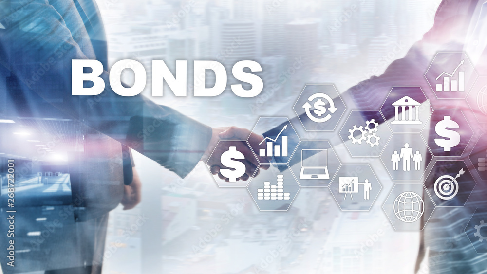 Bond Finance Banking Technology Business concept. Electronic Online Trade Market Network. Bond Finance Banking Technology Business concept. Electronic Online Trade Market Network.