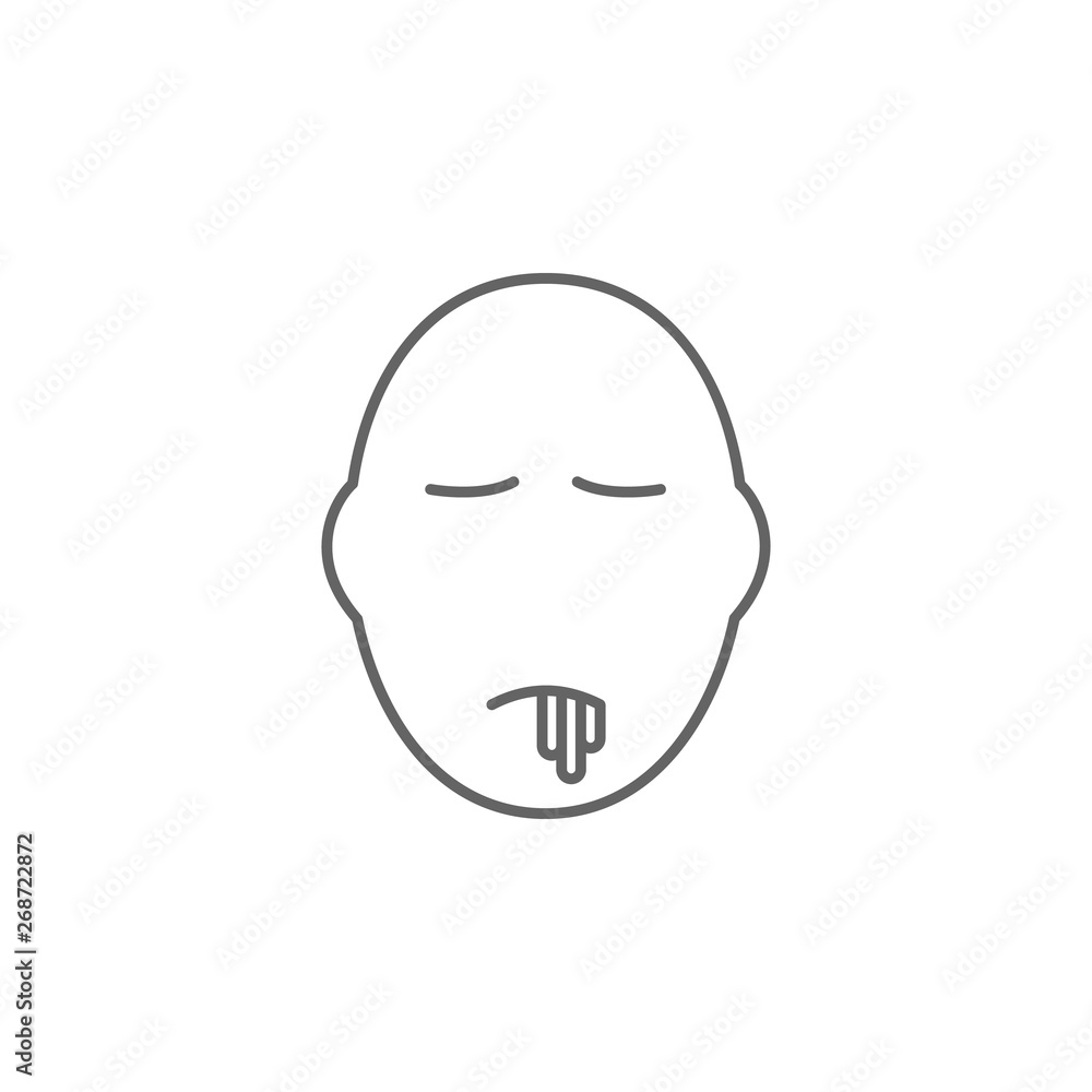 health, sick, vomit. Element of health icon. Thin line icon for website design and development, app development. Premium icon health, sick, vomit. Element of health icon. Thin line icon for website design and development, app development. Premium icon